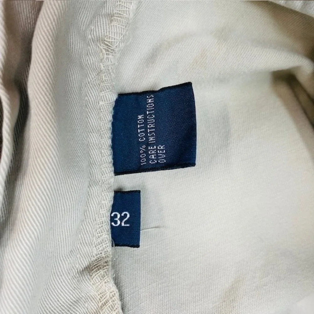 Polo Ralph Lauren Prospect Short Mens 32 Tan Khaki Cotton Twill Chino Flat Front